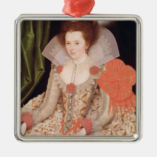 Princess Elizabeth, dochter van James I, 1612 Metalen Ornament