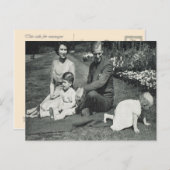 Princess Elizabeth en gezin 1951 Briefkaart (Voorkant / Achterkant)