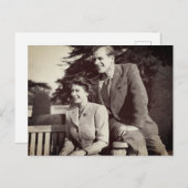 Princess Elizabeth II Prince Philip Briefkaart (Voorkant / Achterkant)