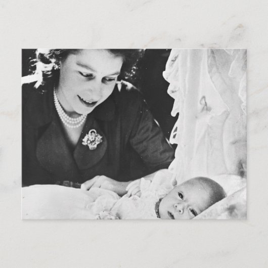 Princess Elizabeth with her son Prince Charles Briefkaart (Voorkant)