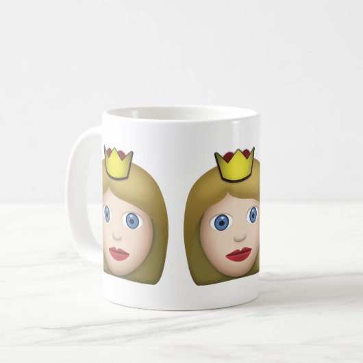 Princess Emoji Koffiemok (Voorkant links)