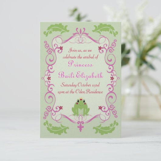 Princess en de Frog Kaart (Staand voorkant)