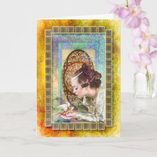 Princess en de Frog Prince Card Kaart (Orchidee)