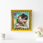 Princess en de Frog Prince Vierkante Klok (Huis)