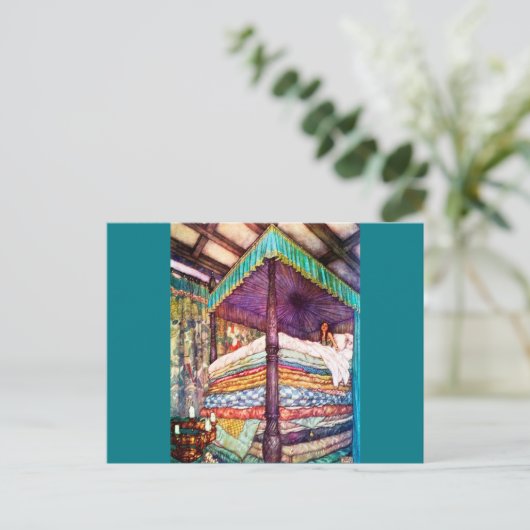 Princess en de Pea Briefkaart (Staand voorkant)