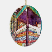 Princess en de Pea Keramisch Ornament (Rechts)