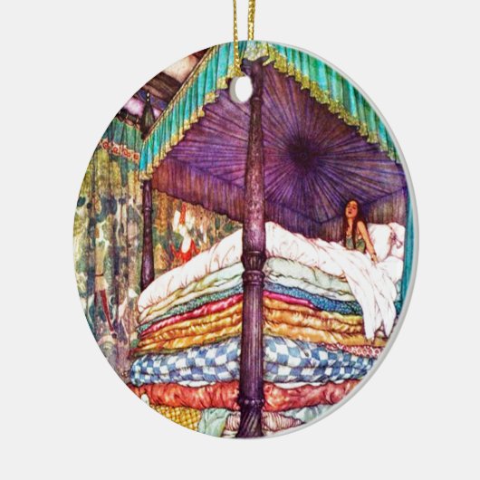 Princess en de Pea Keramisch Ornament (Links)