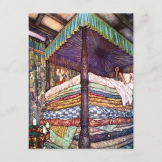 Princess en de Pea-uitnodiging Kaart