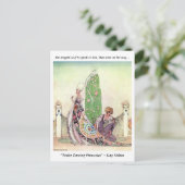 Princess en de sprookjesillustratie van de tuinjon briefkaart (Staand voorkant)