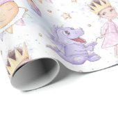 Princess en dragon cadeaupapier (Rol Hoek)