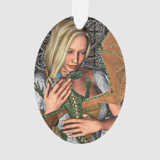 Princess en Dragon Ornament (achterkant)