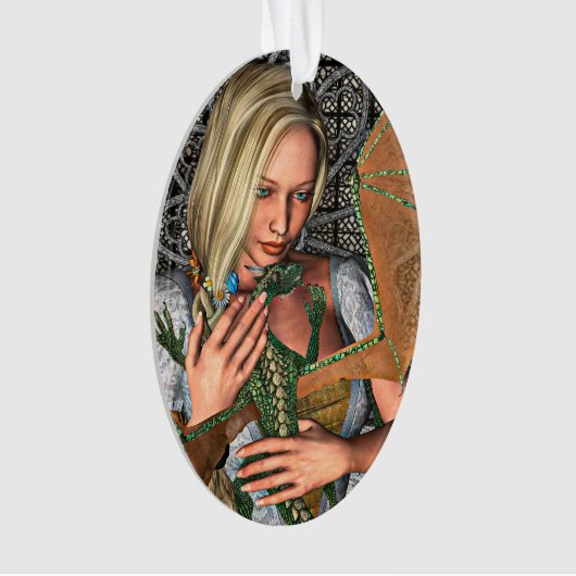 Princess en Dragon Ornament (voorkant)
