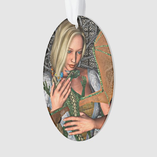 Princess en Dragon Ornament (voorkant)
