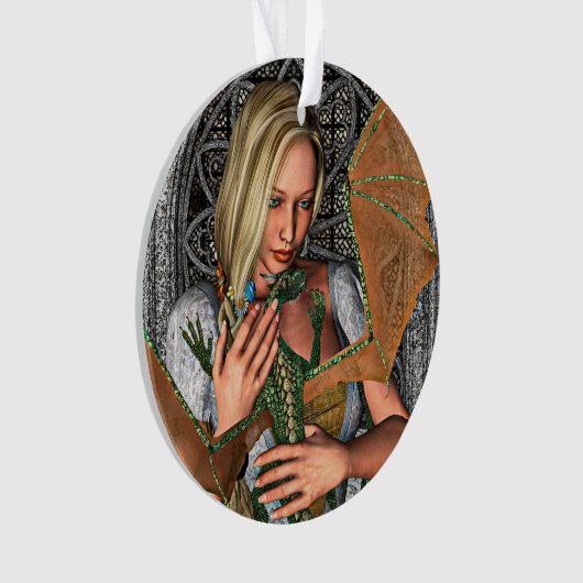 Princess en Dragon Ornament (voorkant)