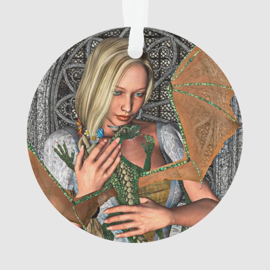 Princess en Dragon Ornament (achterkant)