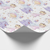 Princess en drakenpapier cadeaupapier (Hoek)