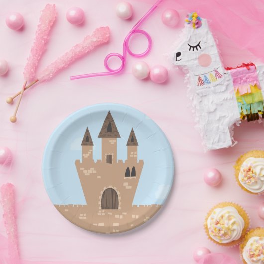 Princess en het eschanted Castle Papieren Bordje (Feest)