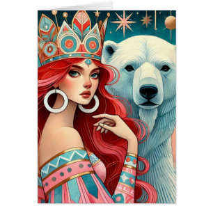 Princess en het Polar Beer Blank Inside Kaart