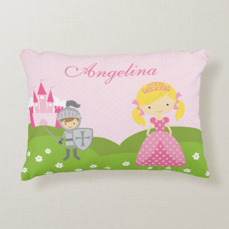 Princess en Knight-kussen, gepersonaliseerd Decoratief Kussen