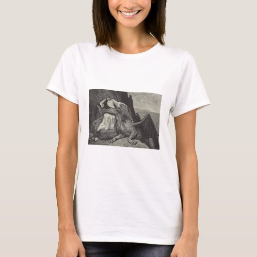 Princess en Pet Dragon T-shirt (Voorkant)