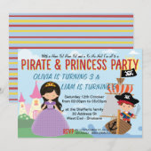 Princess en Pirate Kaart (Voorkant / Achterkant)