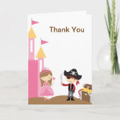 Princess en Pirate Note Kaart (Voorkant)