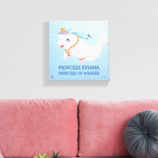 Princess Eviana, opgerold Canvas (Insitu (Woonkamer))