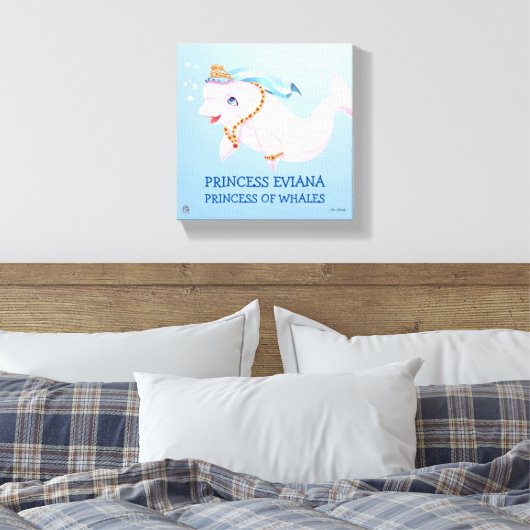 Princess Eviana, opgerold Canvas (Insitu (Slaapkamer))