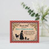 Princess Fairy Tale Bedankt Briefkaart (Staand voorkant)