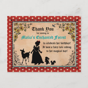 Princess Fairy Tale Bedankt Briefkaart