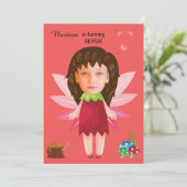 Princess Fairy Tale Birthday Kaart (Staand voorkant)