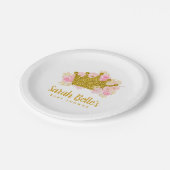 Princess Fairytale Baby shower Papieren Bordje (Gekanteld)