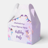 Princess Fairytale Birthday Kaart Invitation box Bedankdoosjes (Achterkant)
