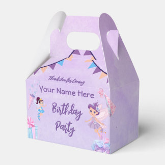 Princess Fairytale Birthday Kaart Invitation box Bedankdoosjes
