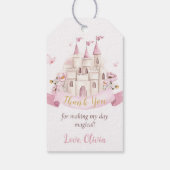 Princess Fairytale Castle Girl Verjaardagscadeau L Cadeaulabel (Achterkant)
