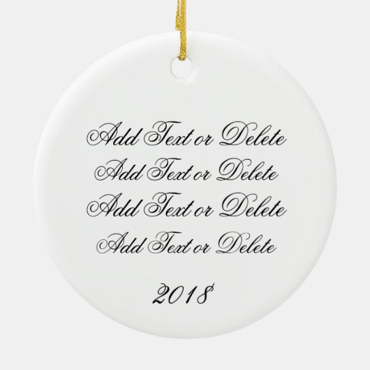 Princess/Fairytale Keramisch Ornament (Achterkant)