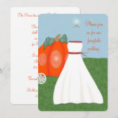 Princess FairyTale Pumpkin Carriage Wedding Uitnod Kaart (Voorkant / Achterkant)