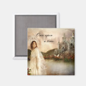 Princess Fantasy Castle Huwelijkscadeaus Magneet (Voorkant / Achterkant)