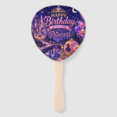 Princess Feestelijke Verjaardagsconfetti Handwaaier (Voorkant)