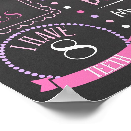 Princess First Birthday Chalkboard Poster (Hoek)