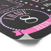 Princess First Birthday Chalkboard Poster (Hoek)