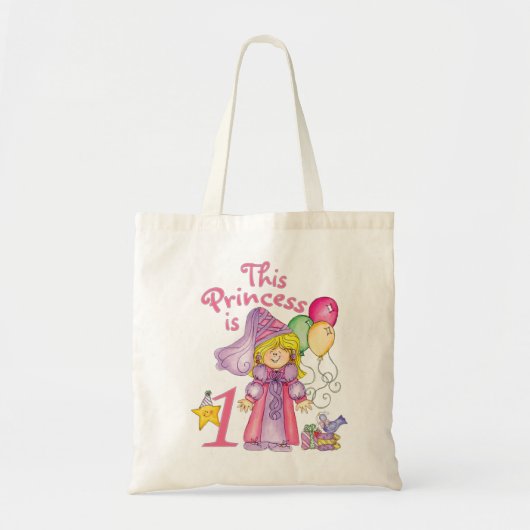 Princess First Birthday Tote Bag (Voorkant)