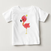 Princess Flamingo, Crown, Cute Flamingo, Flowers (Voorkant)