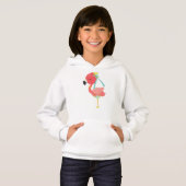 Princess Flamingo, Crown, Flowers, Cute Flamingo (Voorkant volledig)