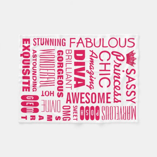 Princess Fleece Blanket (Voorkant (Horizontaal))