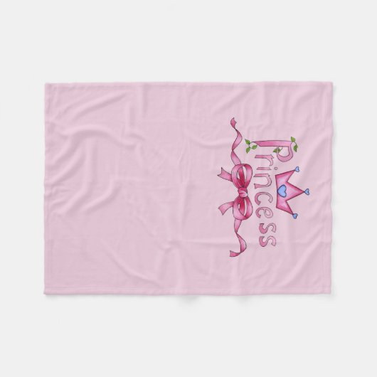 Princess Fleece Blanket (Voorkant (Horizontaal))