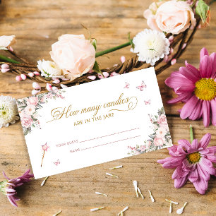 Princess Floral Baby Raad hoeveel Snoepjes Kaarten