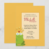 Princess Frog Birthday-uitnodigingen Kaart (Voorkant / Achterkant)