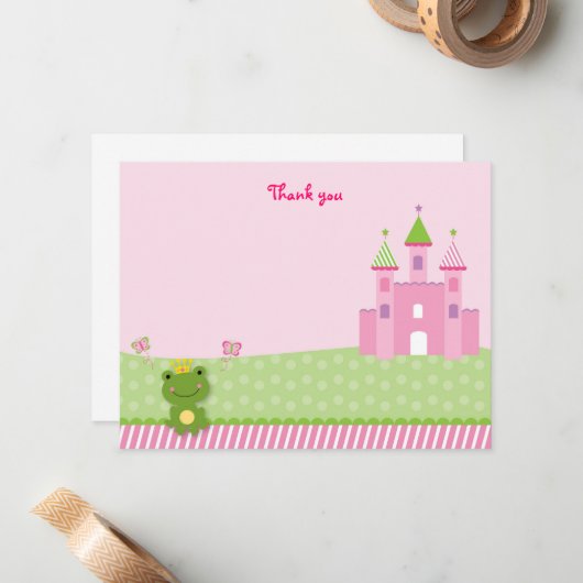 Princess Frog Castle - Dank u voor uw briefkaarten (Voorkant / Achterkant in situ)