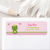 Princess Frog Fairy Tale Adresetiketten Etiket (Insitu)